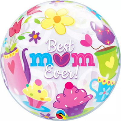 Best Mum Ever 22"/56Cm Bubble Balloon from B&Q