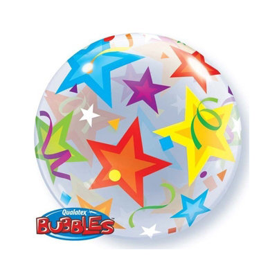 Brilliant Stars 22"/56Cm Bubble Balloon from B&Q
