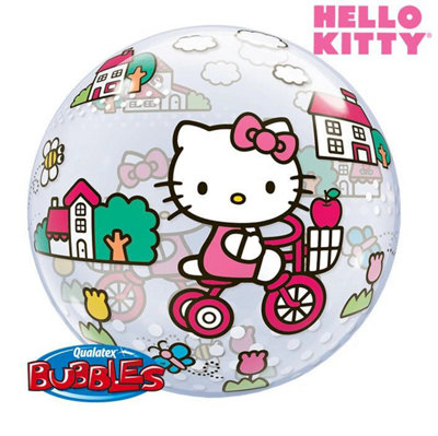 Hello Kitty Bike 22"/56Cm Bubble Balloon from B&Q