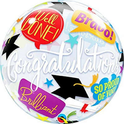 Graduation Accolades 22"/56Cm Bubble Balloon from B&Q