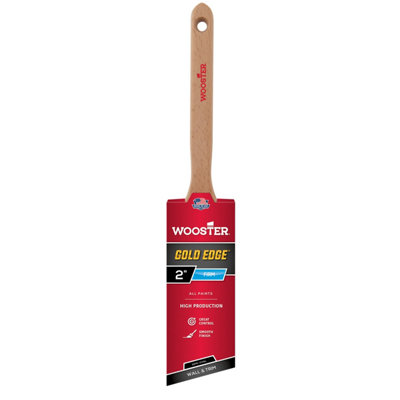 Wooster Gold EdgeSemi-Oval Angle Sash Paint Brush2 Inch from B&Q