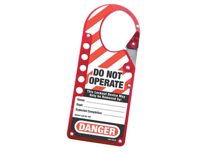 Master Lock 427 Snap-On Hasp Lockout Labelled Mlks427 from B&Q