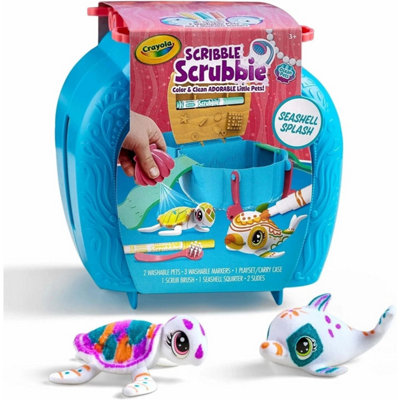 Crayola Scribble Scrubbie Ocean Pets Seashell Splash Playset - Neutral - Image 3
