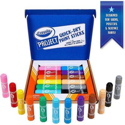 B&Q -  Quick Dry Paint Sticks Colour Paint Set For Kids - Image 4