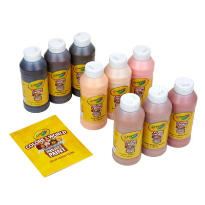 Crayola Colors Of The World Washable Paint - 8oz -9count - Skin Tone Kids Paint - Image 3