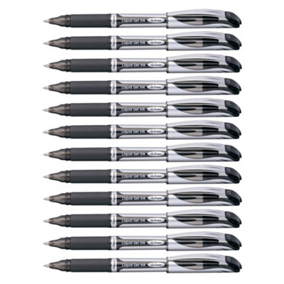 Pentel Bl57-Ao Energel Xm Black Ink (Pack Of 12) from B&Q