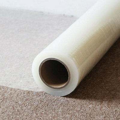 Garden Sanctuary Surface Protection Film Self Adhesive Puncture Resistant Dust Proofing Transparent Carpet Protection Film Roll 60Cm X 10M from B&Q