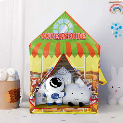 Thehotsale Foldable Play Tent Polyester Superstore House 103Cm H from B&Q