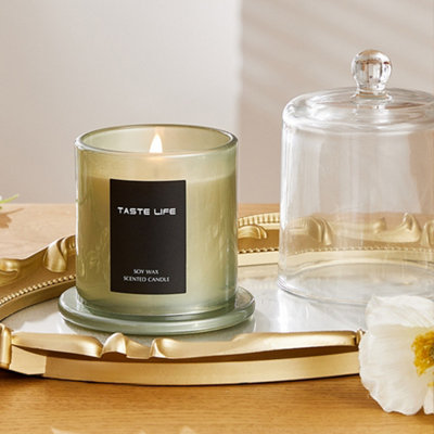 Thehotsale Indoor Natural Soy Wax Lime Basil And Citrus Scented Candle from B&Q