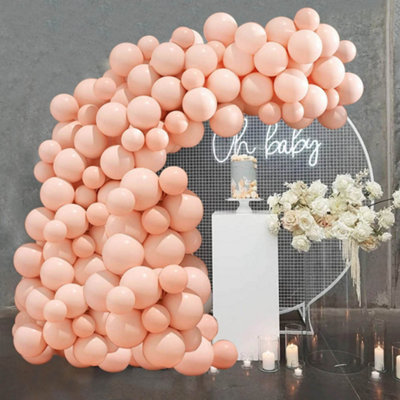 Living And Home Macaron Single Color Balloon Garland Kit Macaron Peach Latex Balloons For Wedding & Party Decorations50 Pcs from B&Q