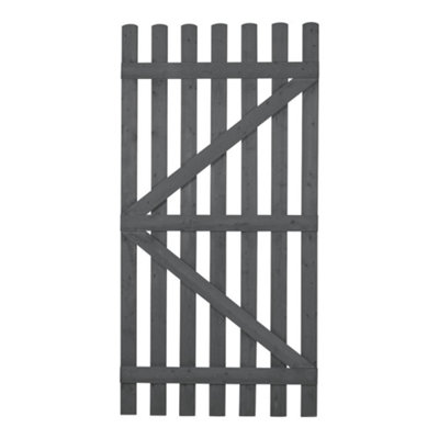 Living And Home Garden Entrance Fence Gate Single Swing Gate With Latch H 180Cm X W 90Cm from B&Q