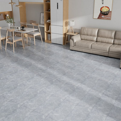 Living And Home Set Of 28 Realistic Stone Texture Self Adhesive Plank Pvc Flooring 60X30Cm Covering 5.18M² from B&Q