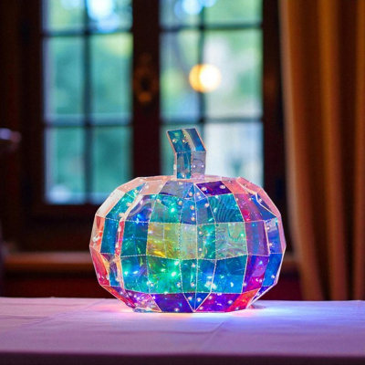  - Autumn Light Up Iridescent Pumpkin