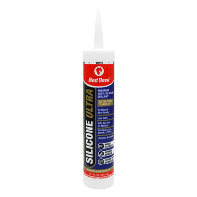 Red Devil Silicone Ultra 10.1 Fl. Oz. CartridgeWhite from B&Q