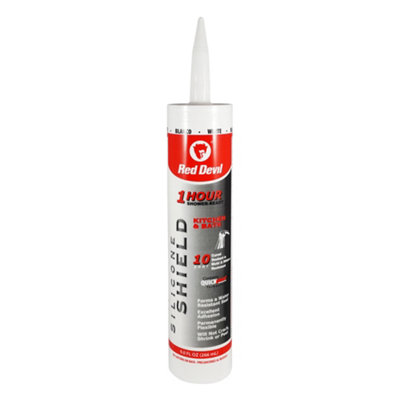 Red Devil ShowerKitchen & Bath Silicone Shield™ Sealant 9.0 Fl. Oz CartridgeWhite from B&Q