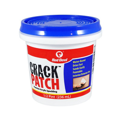 Red Devil Premium Acrylic Crack Patch™ 1/2 Pint Tub (236Ml) from B&Q