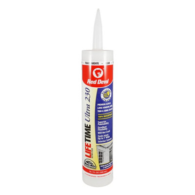 Red Devil Lifetime Ultra 230 Premium Elastomeric Acrylic Latex High-PerformanceMulti-Purpose SealantClear from B&Q