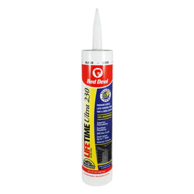 Red Devil Lifetime Ultra 230 Premium Elastomeric Acrylic Latex High-PerformanceMulti-Purpose SealantWhite from B&Q