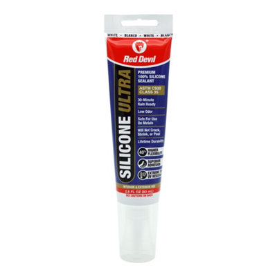 Red Devil Silicone Ultra Premium Sealant2.8 Fl. Oz. Squeeze Tube White from B&Q