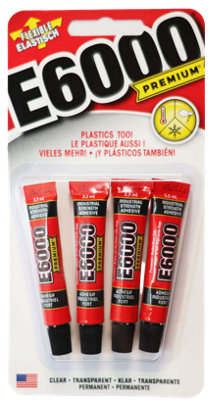 E6000 Premium Extra Strong Glue 4 Pack Of 5.3Ml Tubes from B&Q