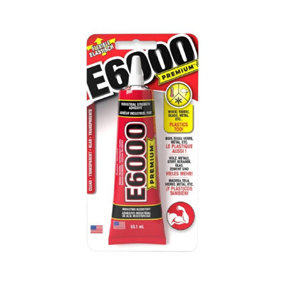 E6000 Premium 59.1Ml Clear Extra Strong Craft Glue from B&Q