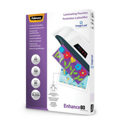 Fellowes 5306207 A3 80Mic Pouch 100pk - Image 8