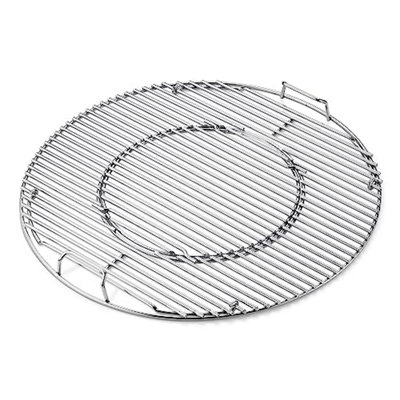  - Weber Grill Grates For 57 Cm Charcoal BarbecuesGourmet Bbq SystemRobust Steel With Gbs Insert Versatile AccessoriesSilver