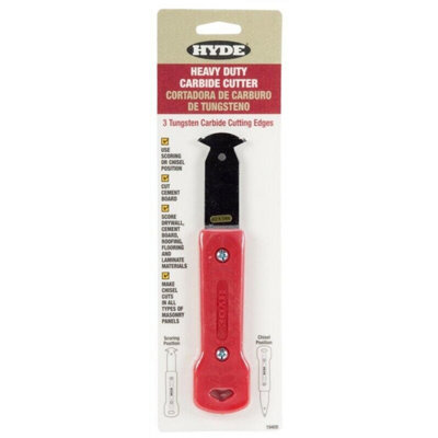 Hyde Tools Hyde 19408 Heavy Duty 3 Blade Carbide Cutter For LaminateCement BoardRoofing Etc from B&Q