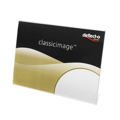 Deflecto Yearntree Announce A4 Slanted Sign Holder from B&Q