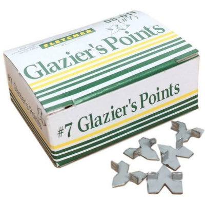 Fletcher 08-611 Hardened Steel Glazing & Picture Framing Push Points 100 Pack from B&Q