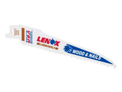 Lenox Lumberwolf Reciprocating Saw Blade 152 X 19 X 1.3mm 6 Tpi Pack 5 from B&Q