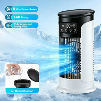  - Portable Mini Air Conditioner Humidifier Usb Cooler Fan-Home Desktop Cooling Fan