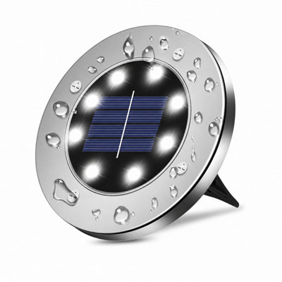  - 1 Pcs Led Solar Power Ground Lights Floor Decking Outdoor Garden Lawn Path Lamp