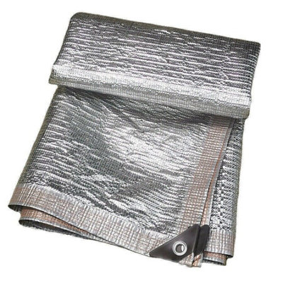  - 0.8X4M Reflective Shade Cloth Sail Net Aluminum Foil Mesh 99% Uv Canopy