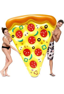  - Giant Inflatable Pizza Slice Pool Float Summer Raft Float Lounger 1.8M X 1.5M