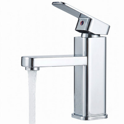  - Sink Mixer Tap Cloakroom Basin Waterfall Mono Bathroom Tap Fixings