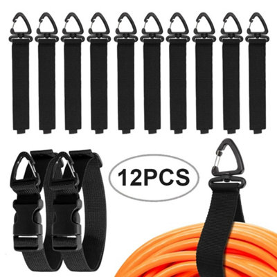 B&Q 12Pcs Extension Cord Organizer Cable Organizer Heavy Duty Adjustable For Garage