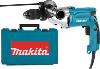 Makita Hp2051F 110V Percussion Drill 13mm Keyless Chuck from B&Q