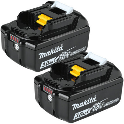 Makita Lxt 3.0Ah Lithium-Ion Battery 2-Pack 18V Bl1830B/2 from B&Q