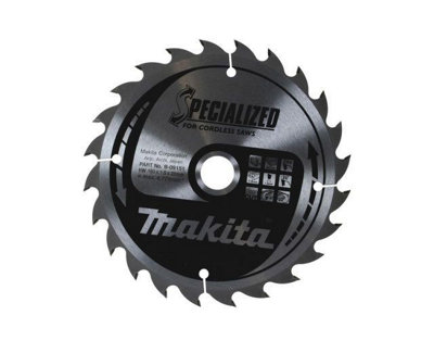 Makita B-09139 Specialized Cordless Circular Saw Blade 136 X 10mm 24 Teeth from B&Q