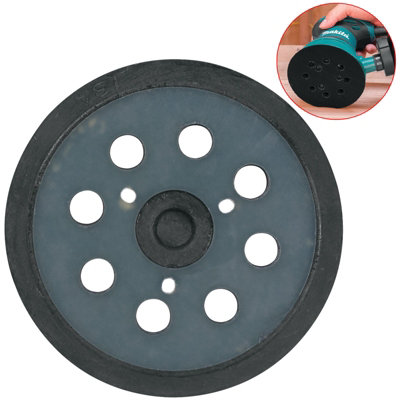 Makita 125mm 5" Orbital Sander Hook Loop Backing Pad Dbo180 M9402 Bo5031 Bo5030 from B&Q