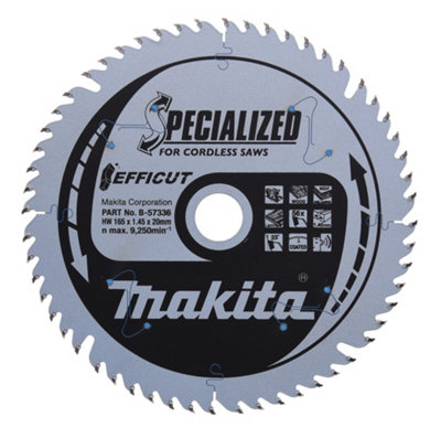 Makita SPECIALIZED Efficut Circular Saw Blade for Laminate Cutting 165mm 56T 20mm - Image 15