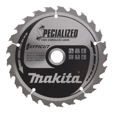 Makita SPECIALIZED Efficut Circular Saw Blade for Wood Cutting 165mm 25T 20mm - Image 12