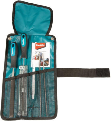 Makita D-72182 5.2mm Chainsaw Chain Blade Sharpening Set In Roll Up Pouch from B&Q