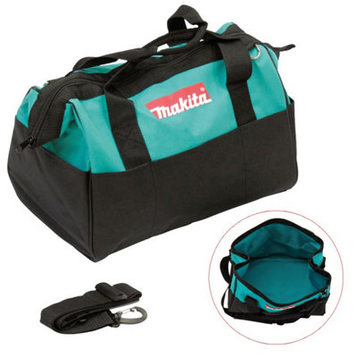 Makita 10" 25Cm Open Mouth Lxt Toolbag Tool Bag Holdall + Shoulder Strap Blue