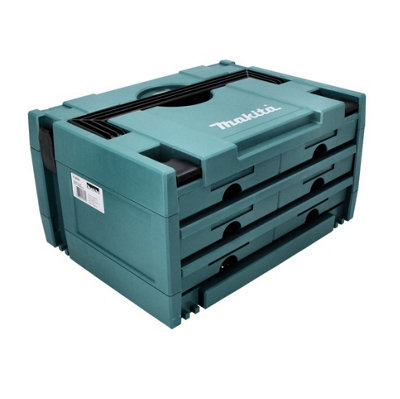 Makita P-84333 Makpac 6 Drawer Stacking Connector Tool Case Type 3 + 6 Draws from B&Q
