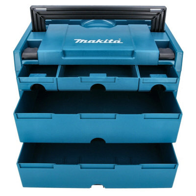 Makita P-84349 Makpac 5 Drawer Stacking Connector Tool Case Type 4 + 5 Draws from B&Q