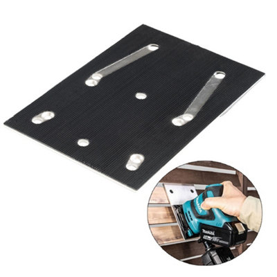 Makita Dbo480Z Dbo481Z 18V 1/4 Palm Sander Rectangular Base Plate Hook Loop from B&Q