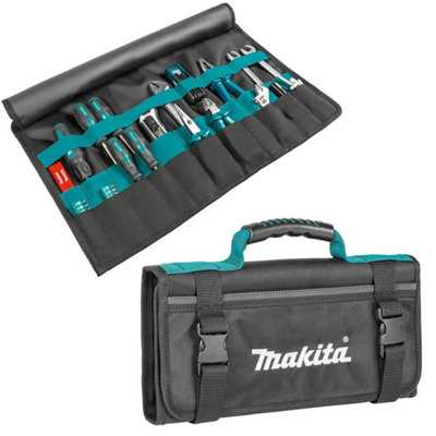 Makita E-15506 Tool Wrap With Handle & Front Pocket  Blue Tool Roll Strap System from B&Q