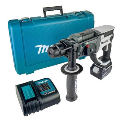 Makita Dhr202Sfw 18V 2Kg Lithium Sds Hammer Drill + 1 X 3.0 Batteries + Case from B&Q